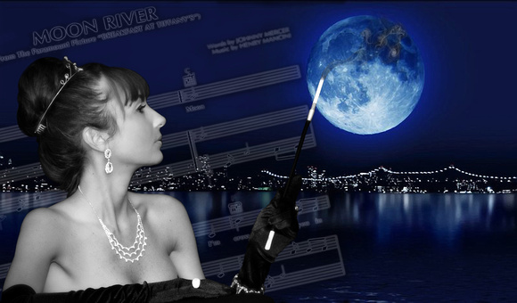 moon river with sheet music copy
